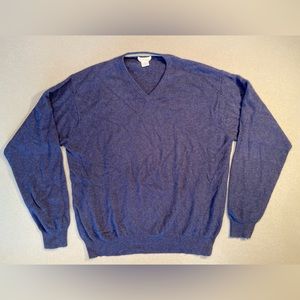 Barney’s Blue Cashmere Men’s V Neck Sweater. Great Condition. Size‎ XL